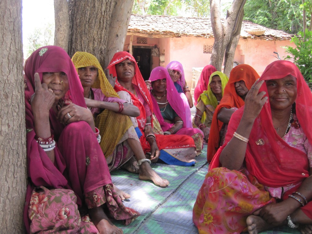 Indian women in veil