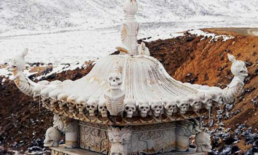 Tibetan Ritual Natural Cremation Or Sky Burial