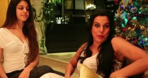 pooja bedi with doughter