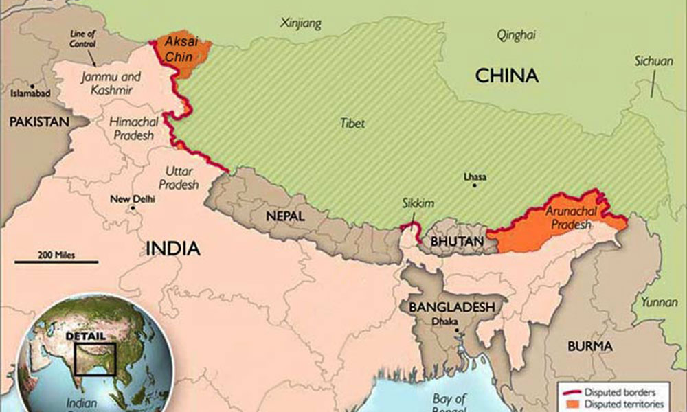 चीन ने अरुणाचल प्रदेश के शहरों के नाम बदले