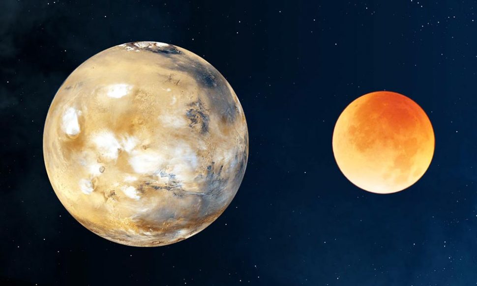 मंगल और चाँद