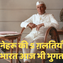 Jawaharlal nehru Mistakes in Hindi
