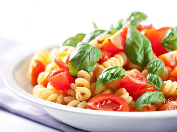 Pasta-with-Tomatoes-and-Basil-602x451