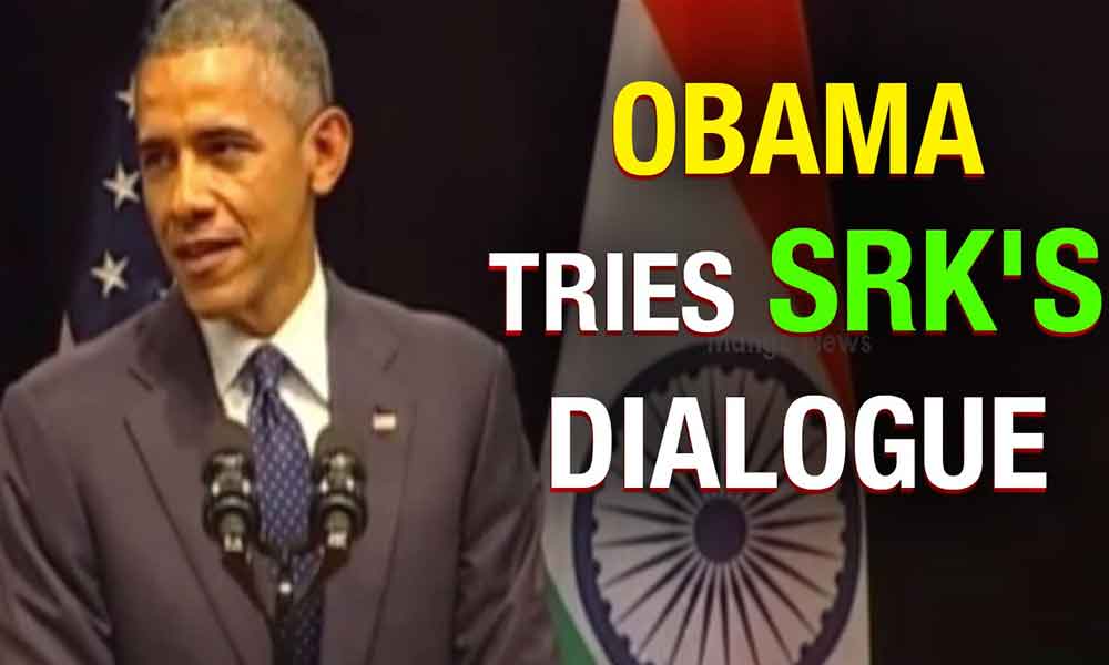 Obama speaks SRK dialogue