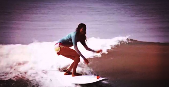Indian woman surfer