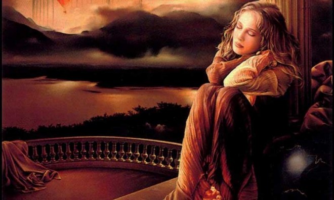 Lonely Girl on valentine day