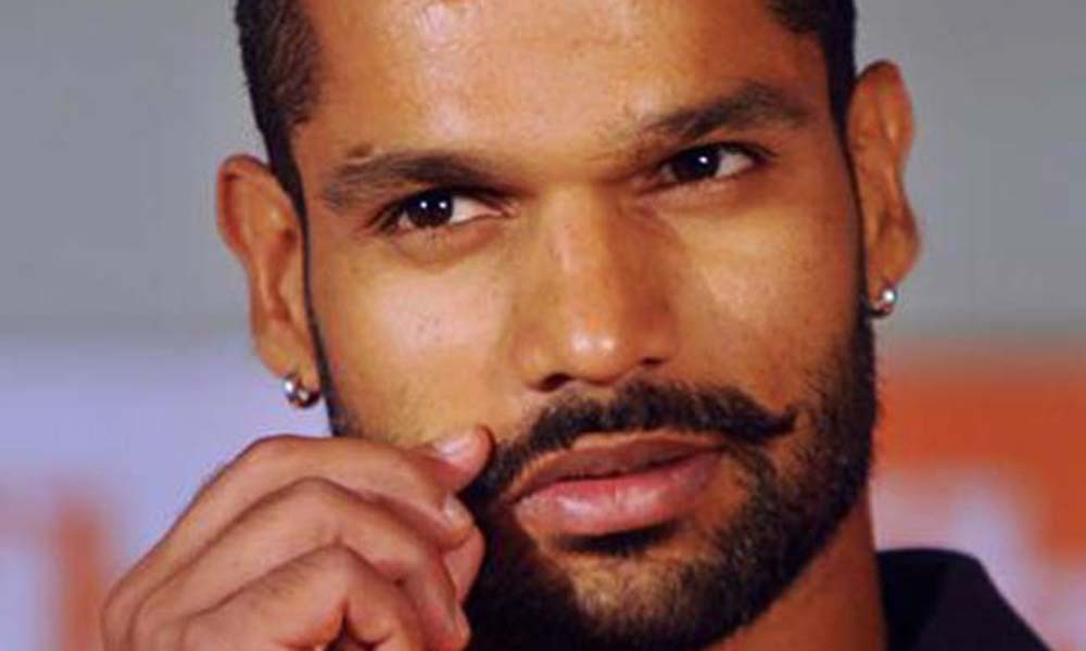 Shikhar Dhawan Twirls His Moochi And Sets The New Trend