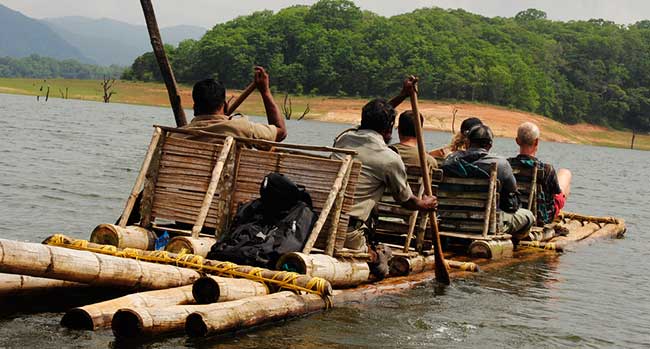 Bamboo Rafting In Thekkady