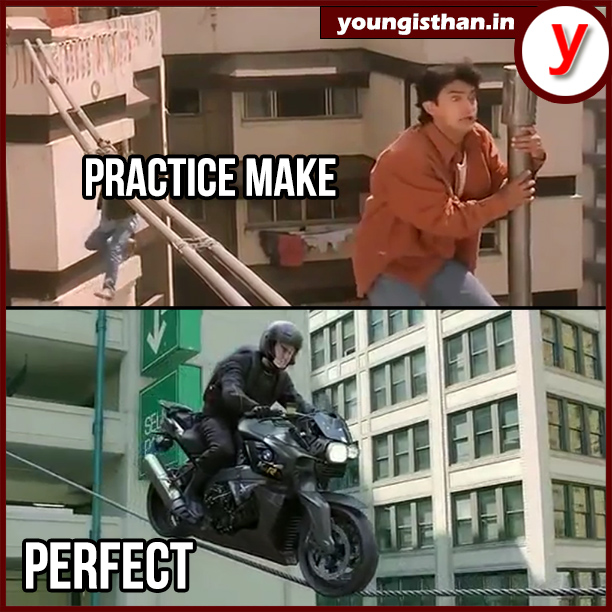 Perfect example of practice makes men perfect