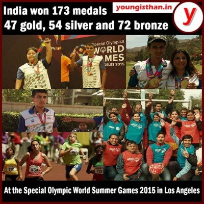 India won 173 medals