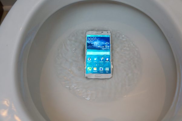 Smartphone Into The Toilet