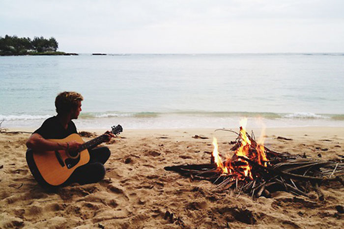 crush on a guy who plays guitar