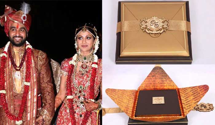 wedding cards of Bollywood
