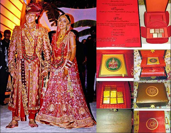wedding cards of Bollywood