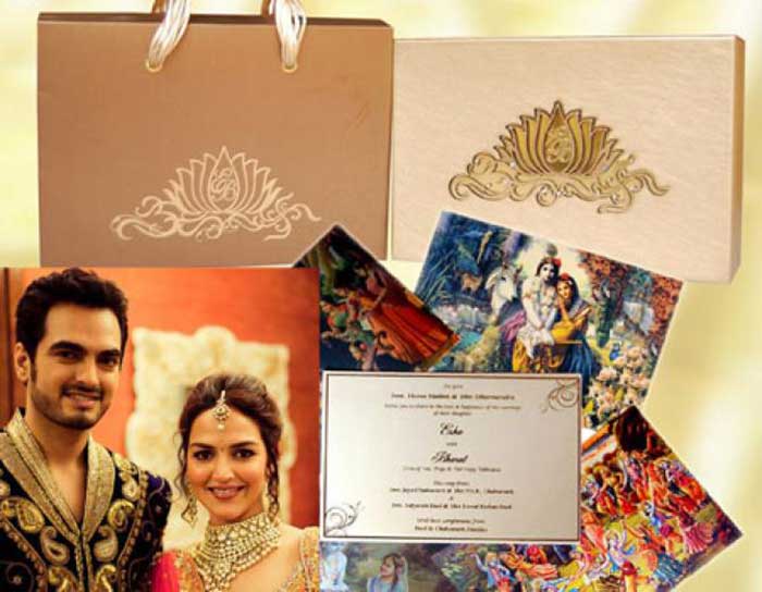 wedding cards of Bollywood