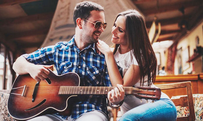 crush on a guy who plays guitar