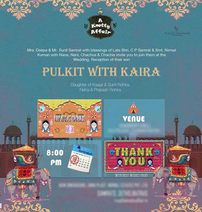 wedding cards of Bollywood