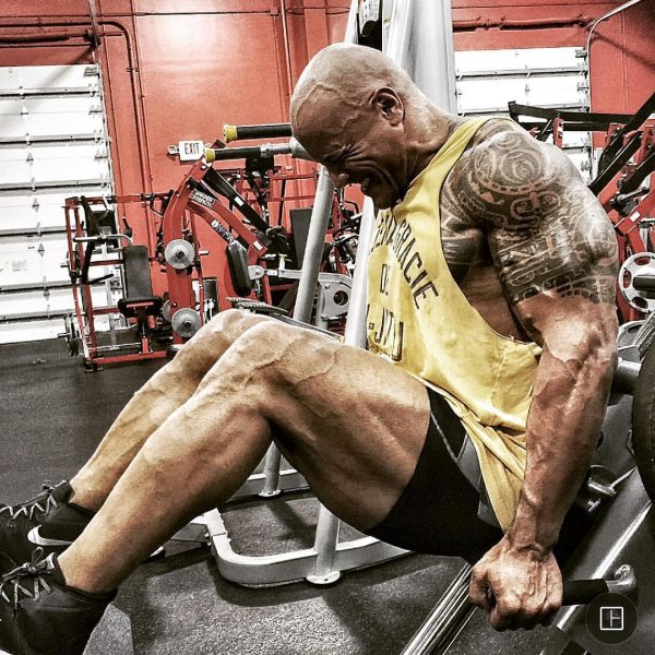 Dwayne Johnson's Workout Pictures