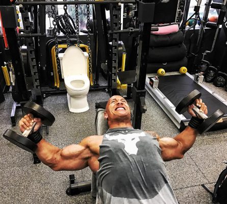 Dwayne Johnson's Workout Pictures