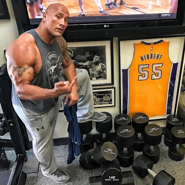 Dwayne Johnson's Workout Pictures