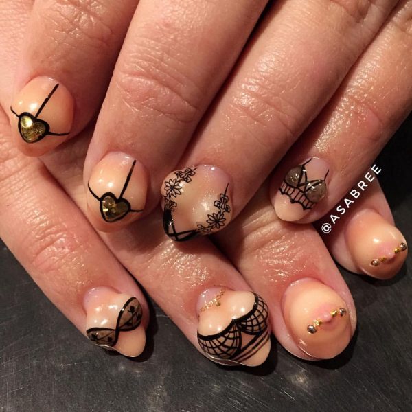 Nail Art Made From Real Bones