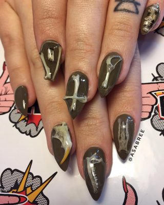 Nail Art Made From Real Bones