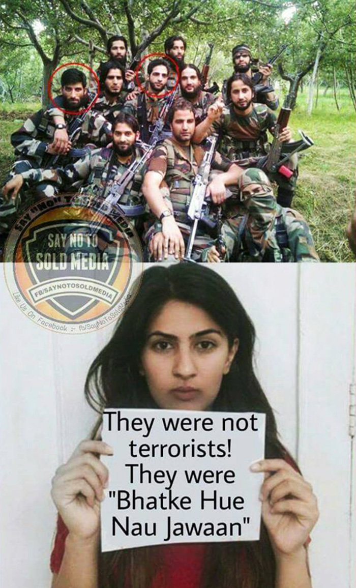 Memes that targeted Gurmehar Kaur