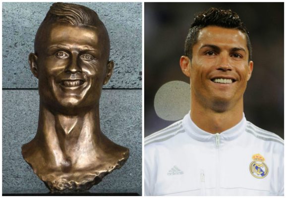 Weird Statue Of Ronaldo