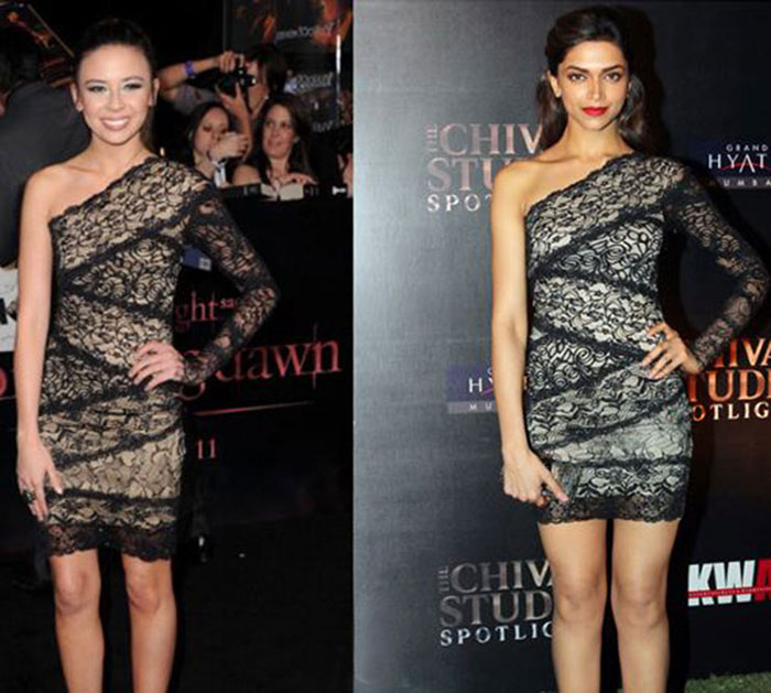 Deepika copying hollywood dresses