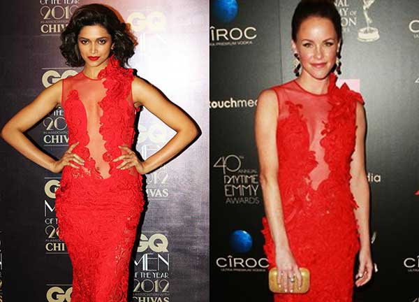 Deepika copying hollywood dresses