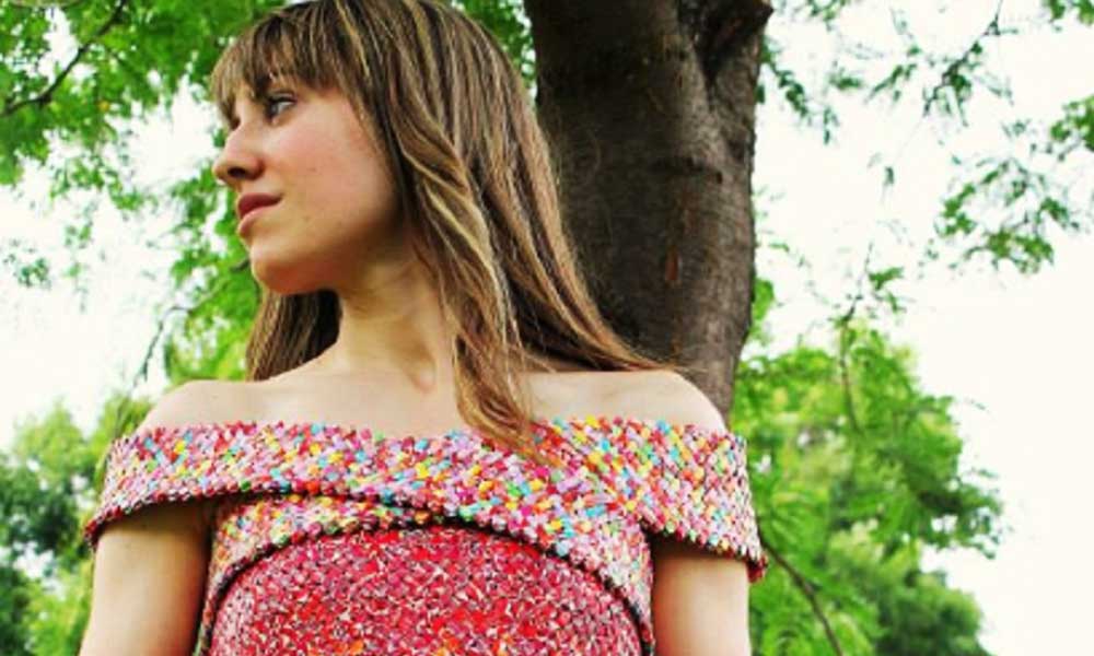 Dress Made Out Of Candy Wrappers