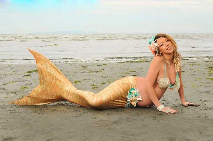 Mermaid maternity shoots