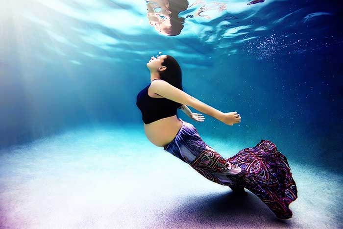 Mermaid maternity shoots
