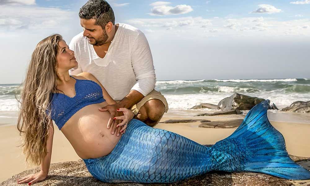 Mermaid maternity shoots