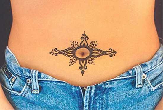 Belly Mehendi Designs