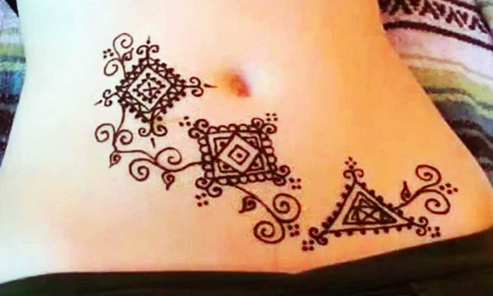 Belly Mehendi Designs