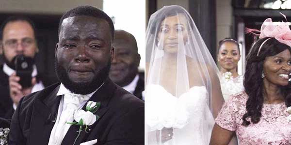 After seeing their brides