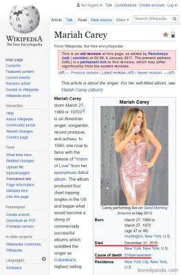 Funny Wikipedia Edits