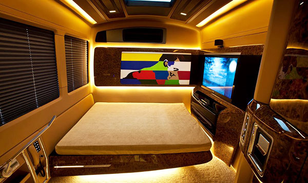 Luxurious vanity vans