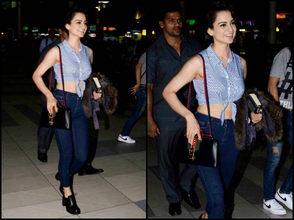 Airport Style Of Kangana Ranaut