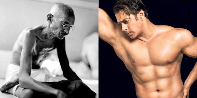 Mahatma Gandhi and Salman Khan