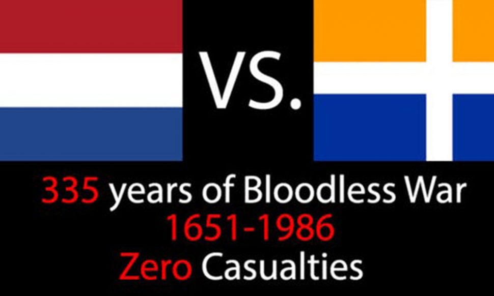 Longest war with no casualties