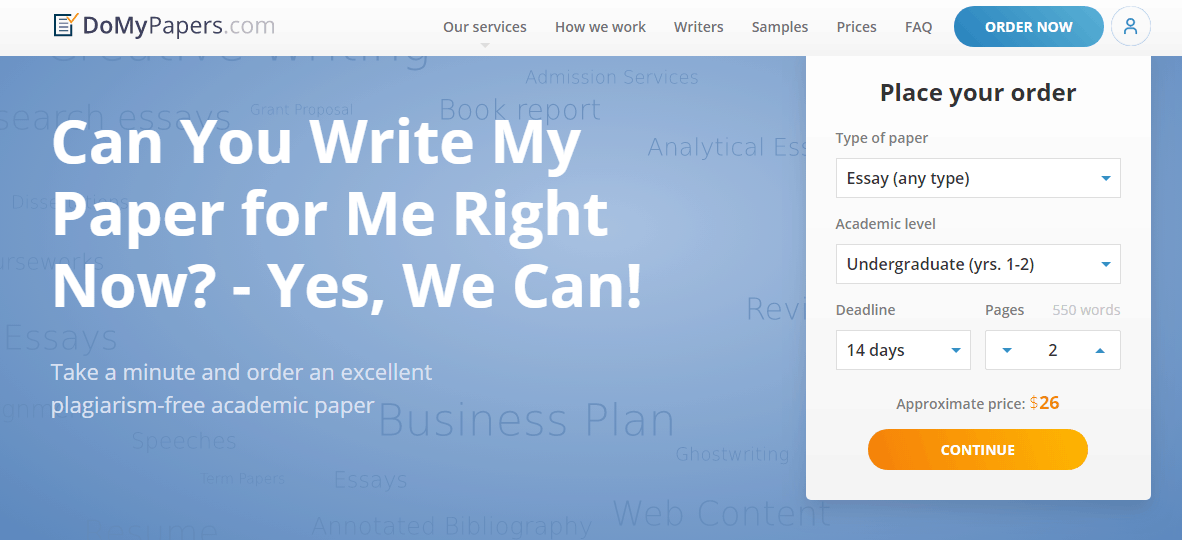 Looking for Academic Help? – Feel Free to Check This DoMyPapers.com Review