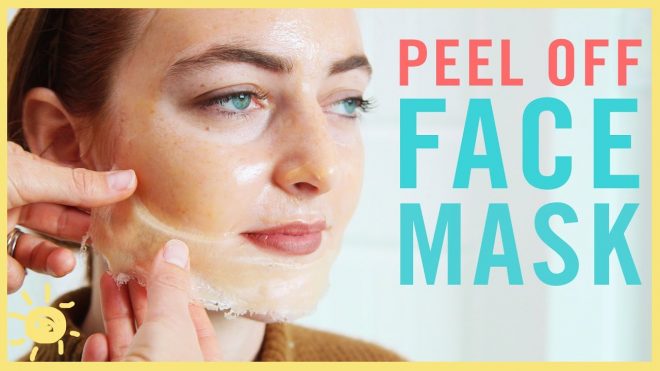 DIY face peeling packs off mask