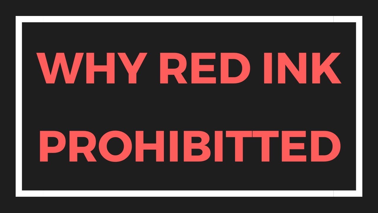 Do Not Use Red Ink When You Are Present In Portugal