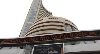 Sensex closes in red; rupee tumbles