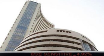 Sensex hits record high, surges 316 points pre-noon