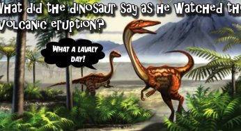 What Did The Dinosaur Say As He Watched The Volcanic Eruption?
