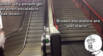 Broken Escalators Are Just Stairs!!